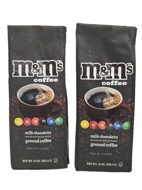 M&M's Milk Chocolate Flavored Ground Coffee 10 oz Each Bag 2-PACK